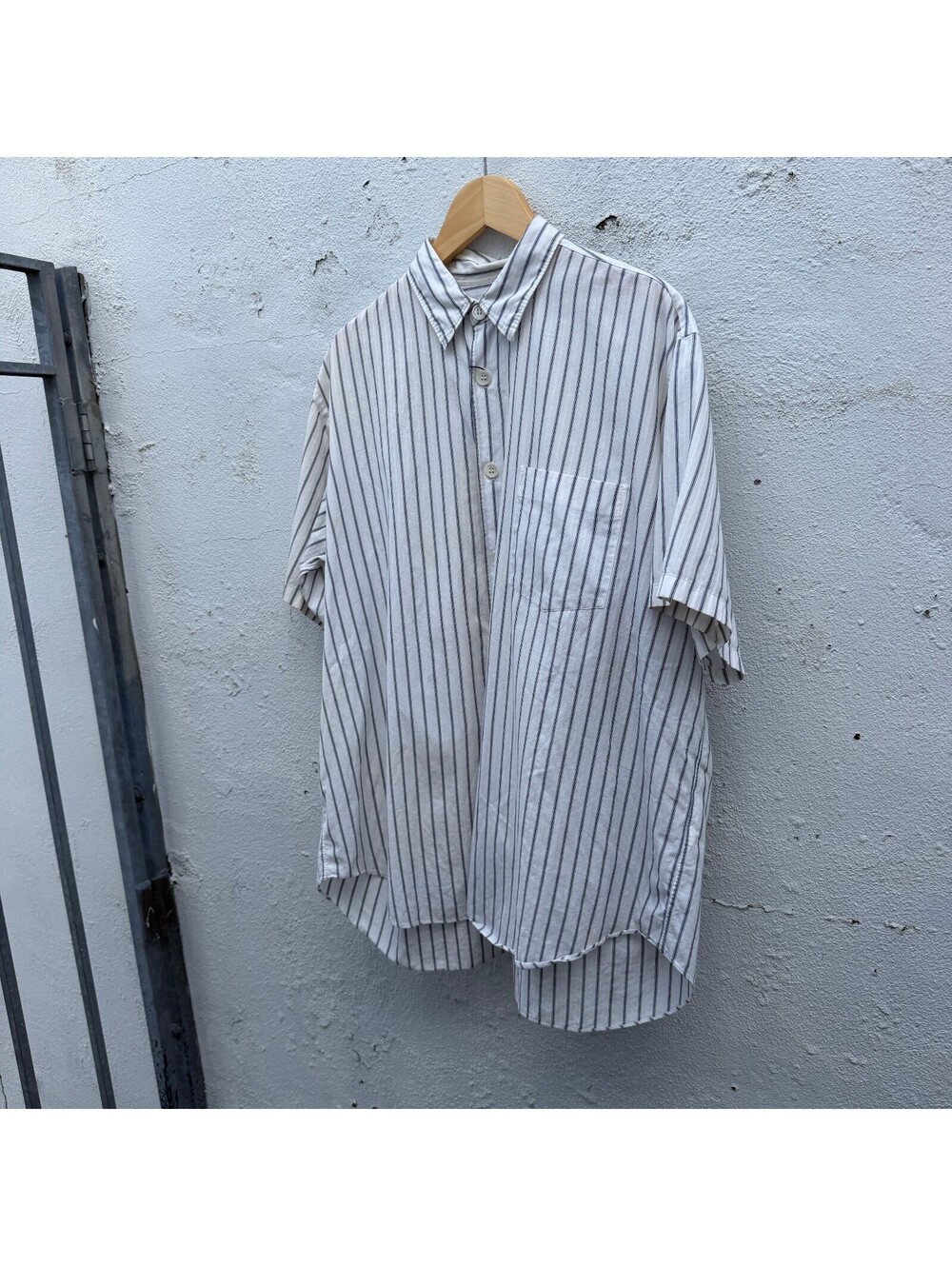 Comme Des Garcons Homme Striped Button Down Shirt 90s